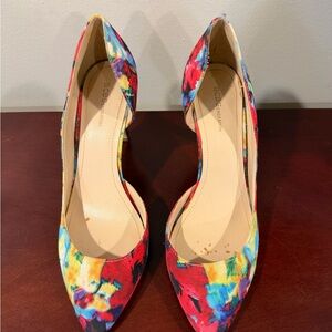 BCBGeneration Colorful Floral Heels